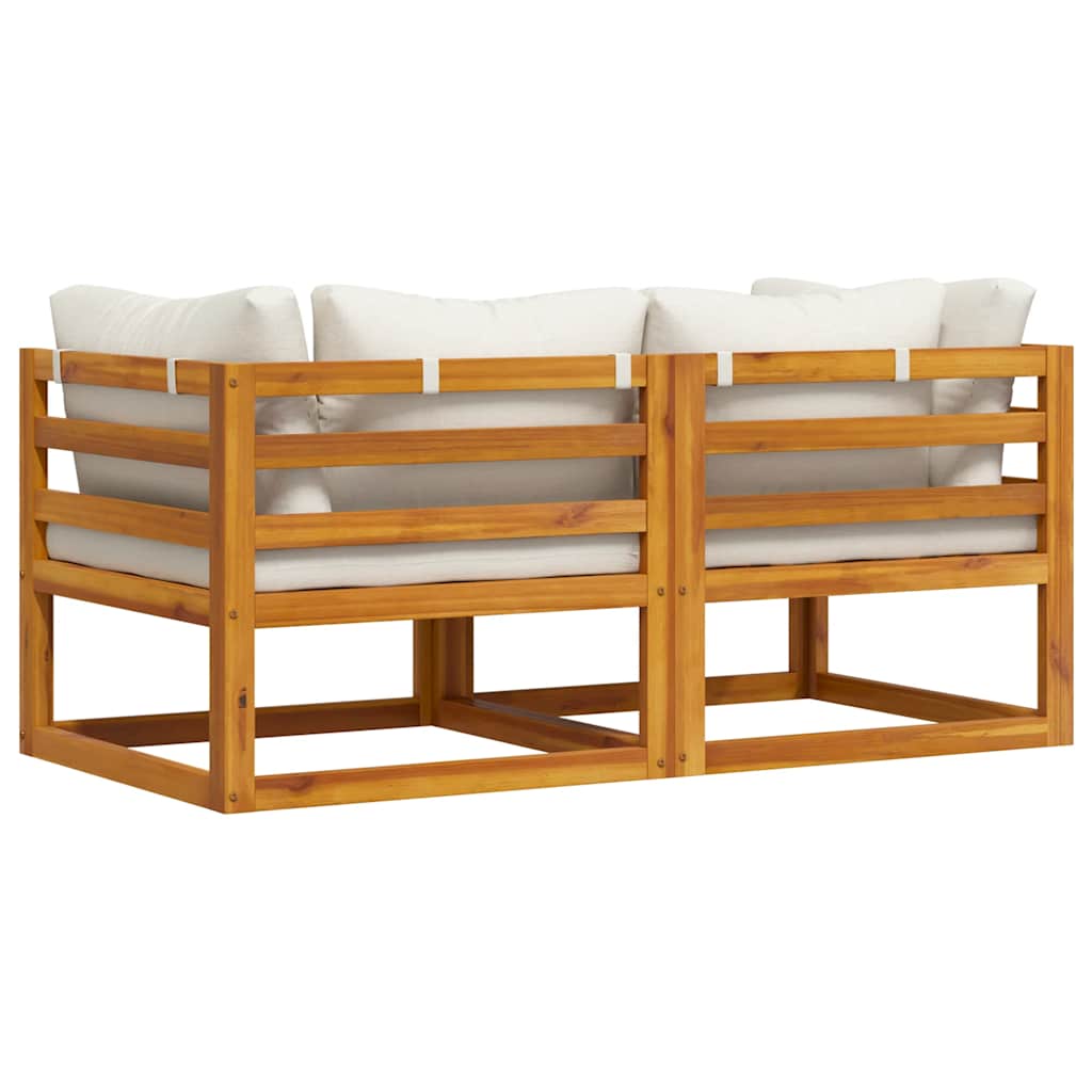 Hjørnesofa 2 Stk. Massivt Akacietræ