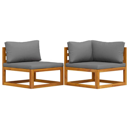 Sofasæt 2 Dele Massivt Akacietræ