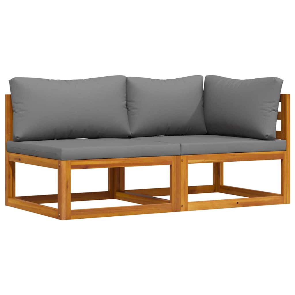 Sofasæt 2 Dele Massivt Akacietræ
