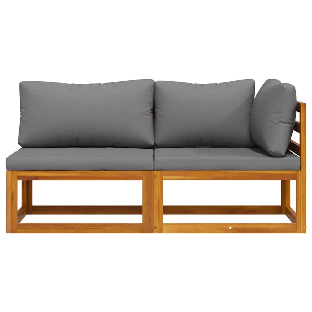 Sofasæt 2 Dele Massivt Akacietræ