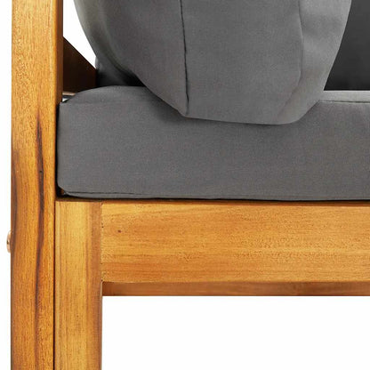 Sofasæt 2 Dele Massivt Akacietræ