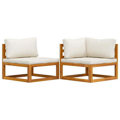 Sofasæt 2 Dele Massivt Akacietræ