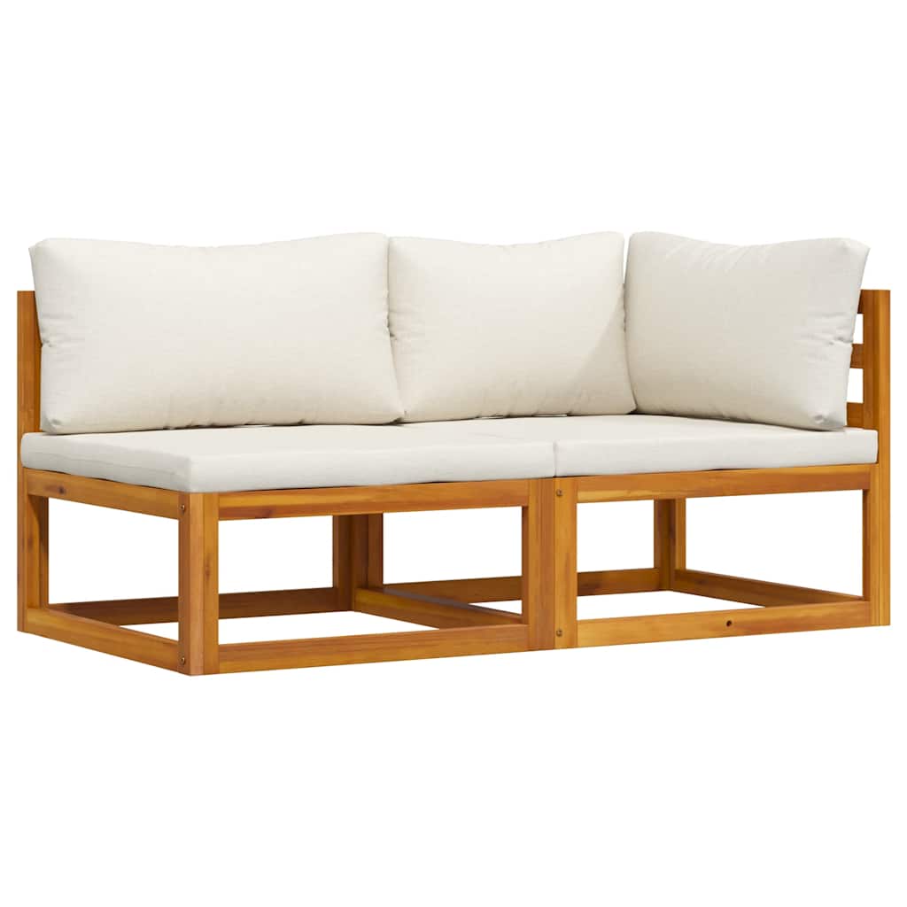Sofasæt 2 Dele Massivt Akacietræ
