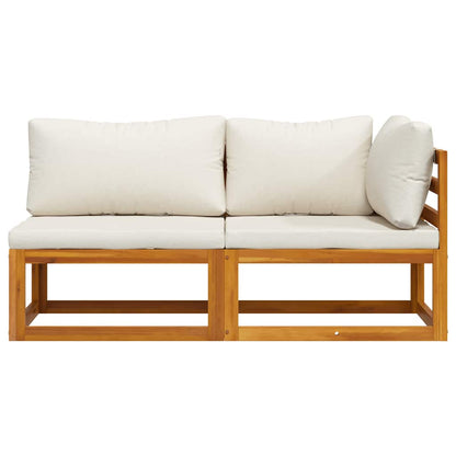 Sofasæt 2 Dele Massivt Akacietræ
