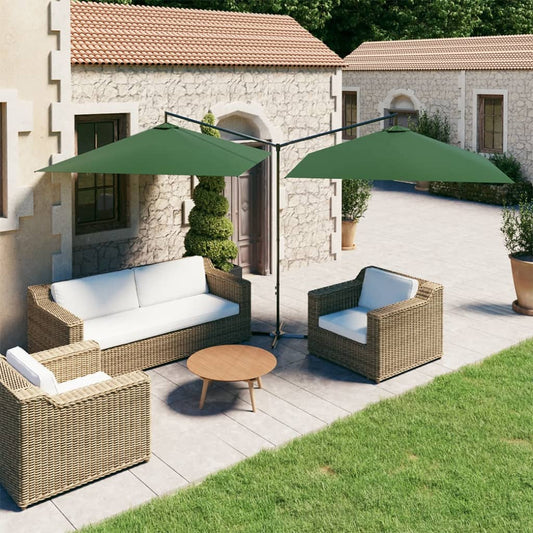 Dobbelt Parasol 600X300 Cm Stålstang
