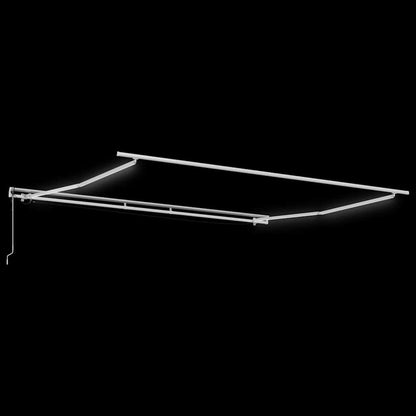Markiseramme Med Led -strimmellys 400 × 350 Cm Aluminium - Billede 5