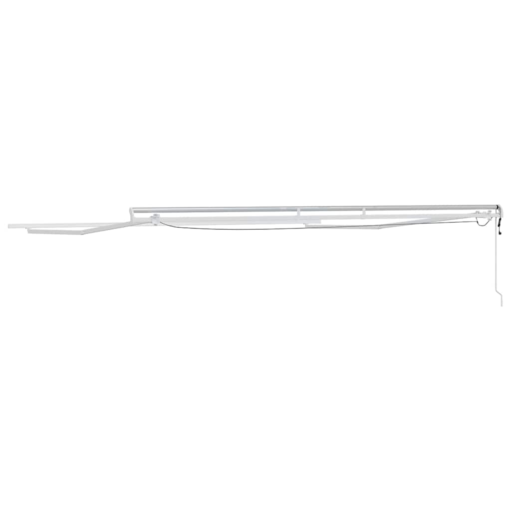 Markiseramme Med Led -strimmellys 400 × 350 Cm Aluminium - Billede 8