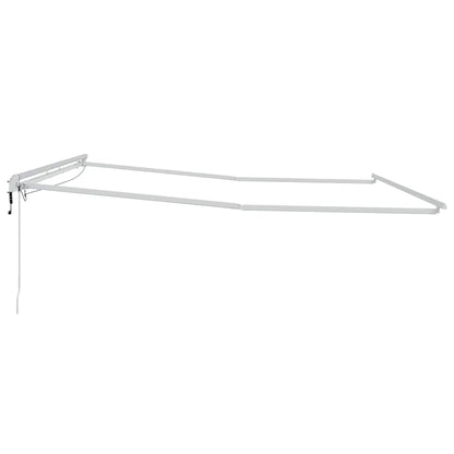 Markiseramme Med Led -strimmellys 400 × 350 Cm Aluminium - Billede 7