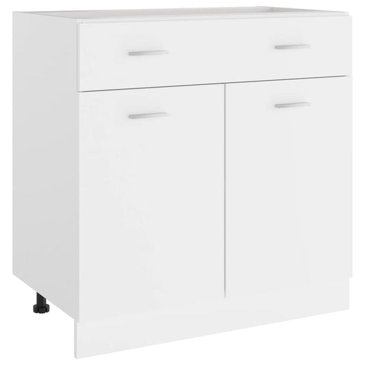 Underskab Med Skuffe Lyon 80X46X81,5 Cm Konstrueret Træ Hvid