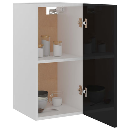 Skuffeunderskab Lyon 80X46X81,5Cm Konstrueret Træ Sort Højglans