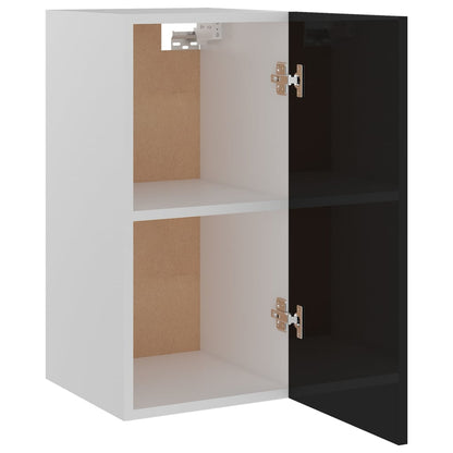 Skuffeunderskab Lyon 80X46X81,5Cm Konstrueret Træ Sort Højglans