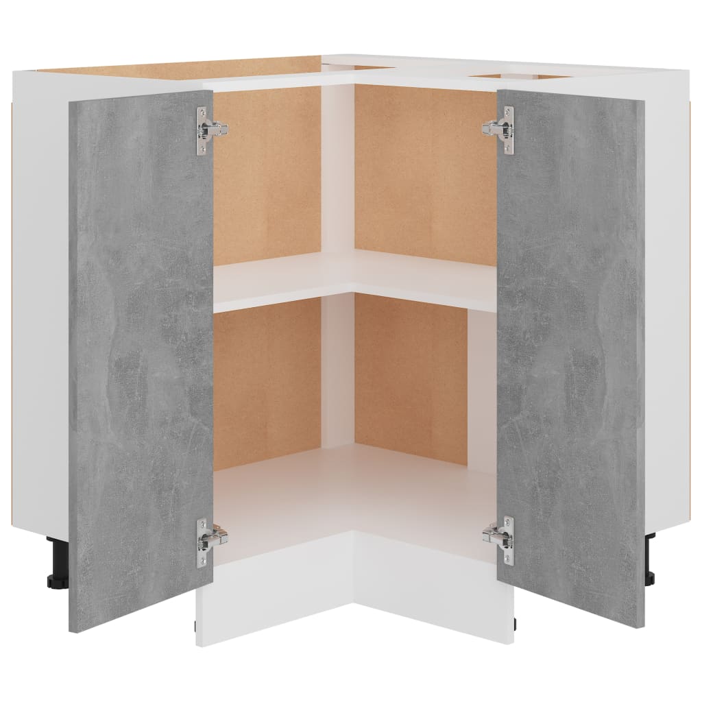 Hjørneskab Lyon 75,5x75,5x81,5 Cm Konstrueret Træ - Billede 5