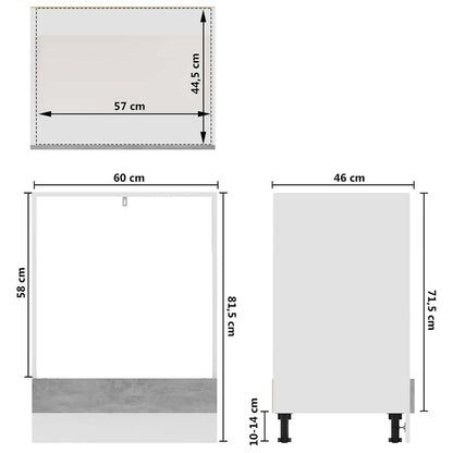 Ovnskab Riga 60x46x81,5 Cm Konstrueret Træ - Billede 9