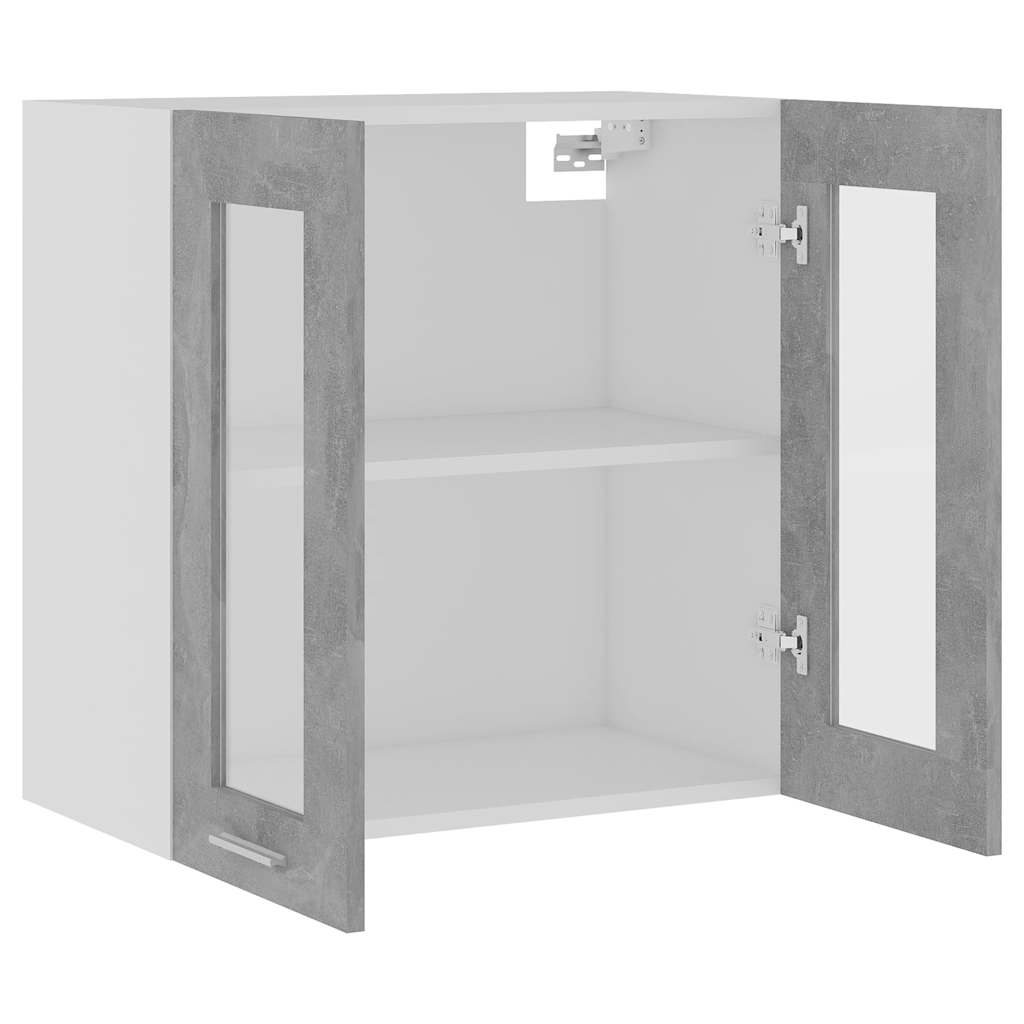 Hængende Vitrineskab Lyon 60x31x60 Cm Konstrueret Træ - Billede 6