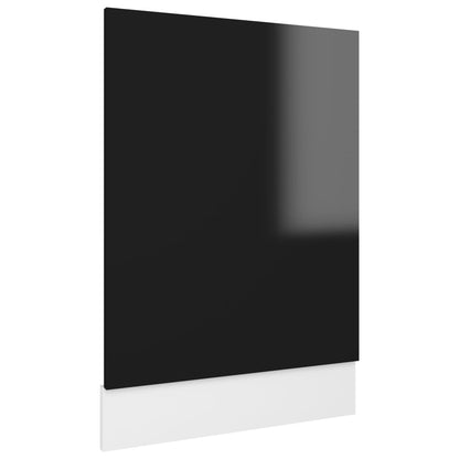 Skuffeunderskab Lyon 80X46X81,5Cm Konstrueret Træ Sort Højglans