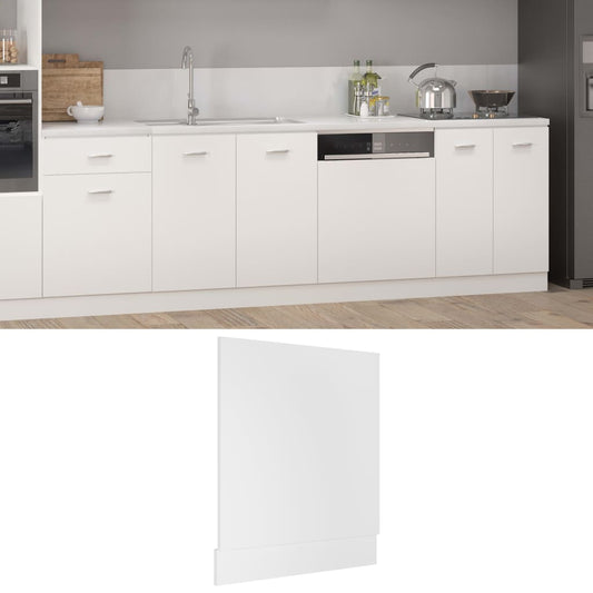Låge Til Opvaskemaskine Lyon 59,5X3X67 Cm Konstrueret Træ Hvid