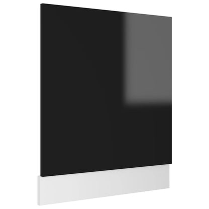Skuffeunderskab Lyon 80X46X81,5Cm Konstrueret Træ Sort Højglans