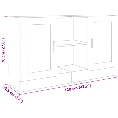 Skænk 120x30,5x70 Cm Konstrueret - Billede 8