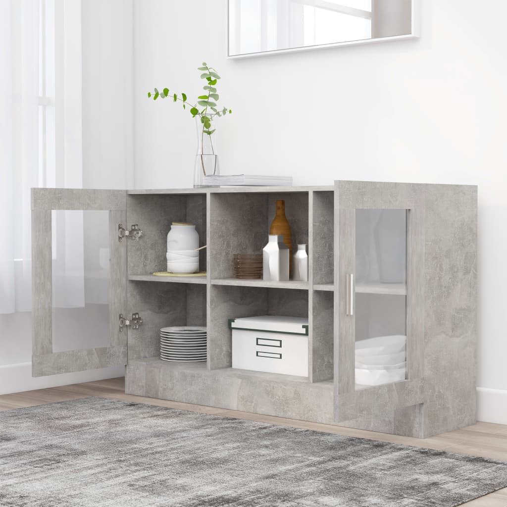 Vitrineskab 120x30,5x70 Cm Konstrueret Træ - Billede 3