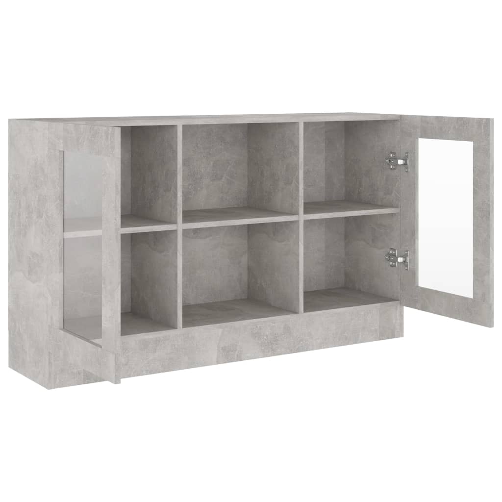 Vitrineskab 120x30,5x70 Cm Konstrueret Træ - Billede 4