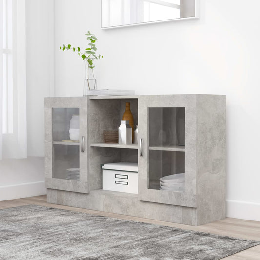 Vitrineskab 120x30,5x70 Cm Konstrueret Træ - Hovedbillede