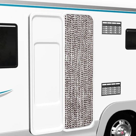 Insektgardin Chenille Brun Og Hvid