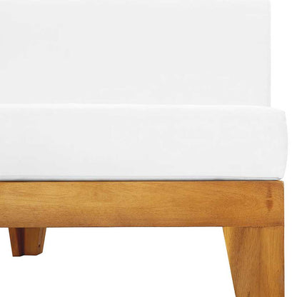 Midterdel Til Sofa Med Hynder Massivt Akacietræ