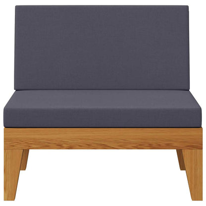 Midterdel Til Sofa Med Hynder Massivt Akacietræ