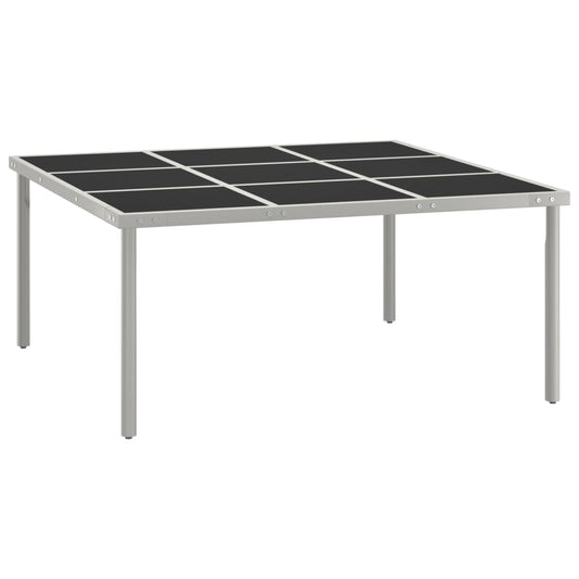 Havebord 170X170X74,5 Cm Glas Og Stål