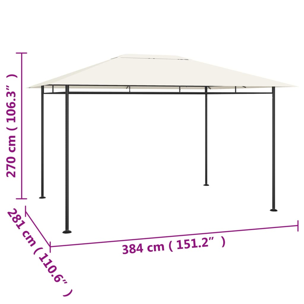 Pavillon 384x281x270 Cm 180 G/m² - billede 5