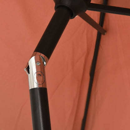 Parasol M. Led-Lys + Stålstang 300 Cm