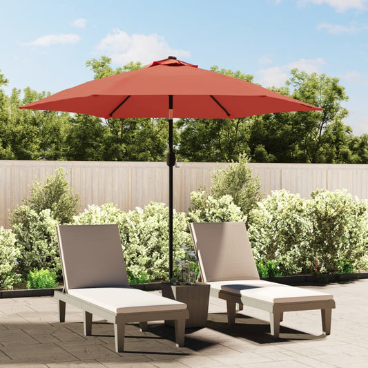 Parasol M. Led-Lys + Stålstang 300 Cm