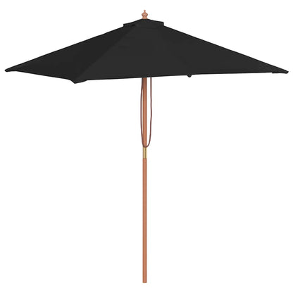 Haveparasol 150x200 Cm Træstang - Billede 2