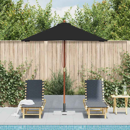 Haveparasol 150x200 Cm Træstang - Billede 3