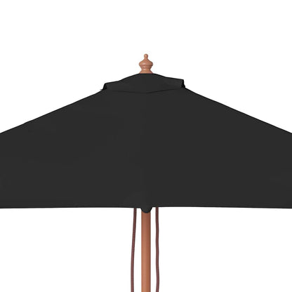 Haveparasol 150x200 Cm Træstang - Billede 7