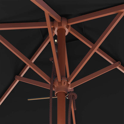 Haveparasol 150x200 Cm Træstang - Billede 8