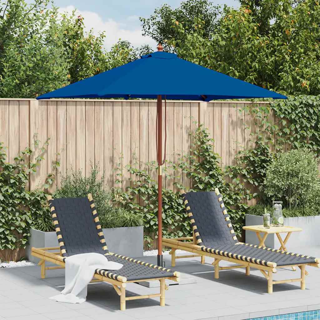 Haveparasol 150x200 Cm Træstang