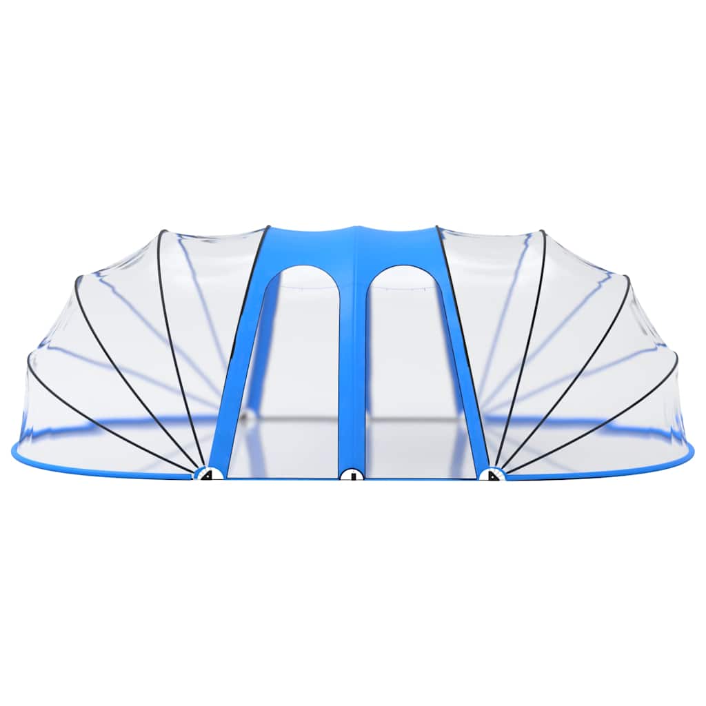 Poolkuppel 620x410x210 Cm Oval - Billede 4