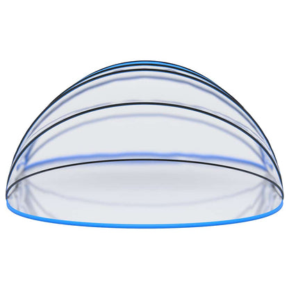 Poolkuppel 620x410x210 Cm Oval - Billede 5