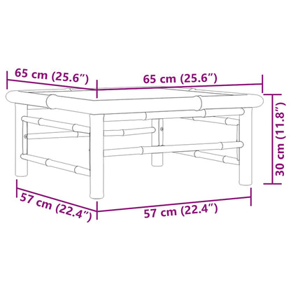 Havebord 65x65x30 Cm Bambus