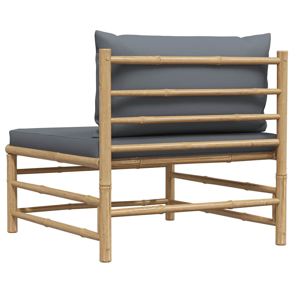 Midterdel Til Havesofa Med Hynder Bambus