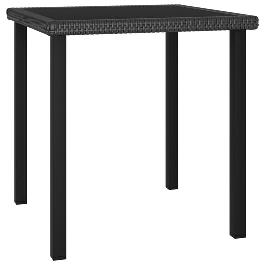 Havebord Polyrattan Grå
