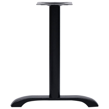 Bordben Til Bistrobord 2 Stk 61x8x72 Cm Støbejern Sort - Billede 4