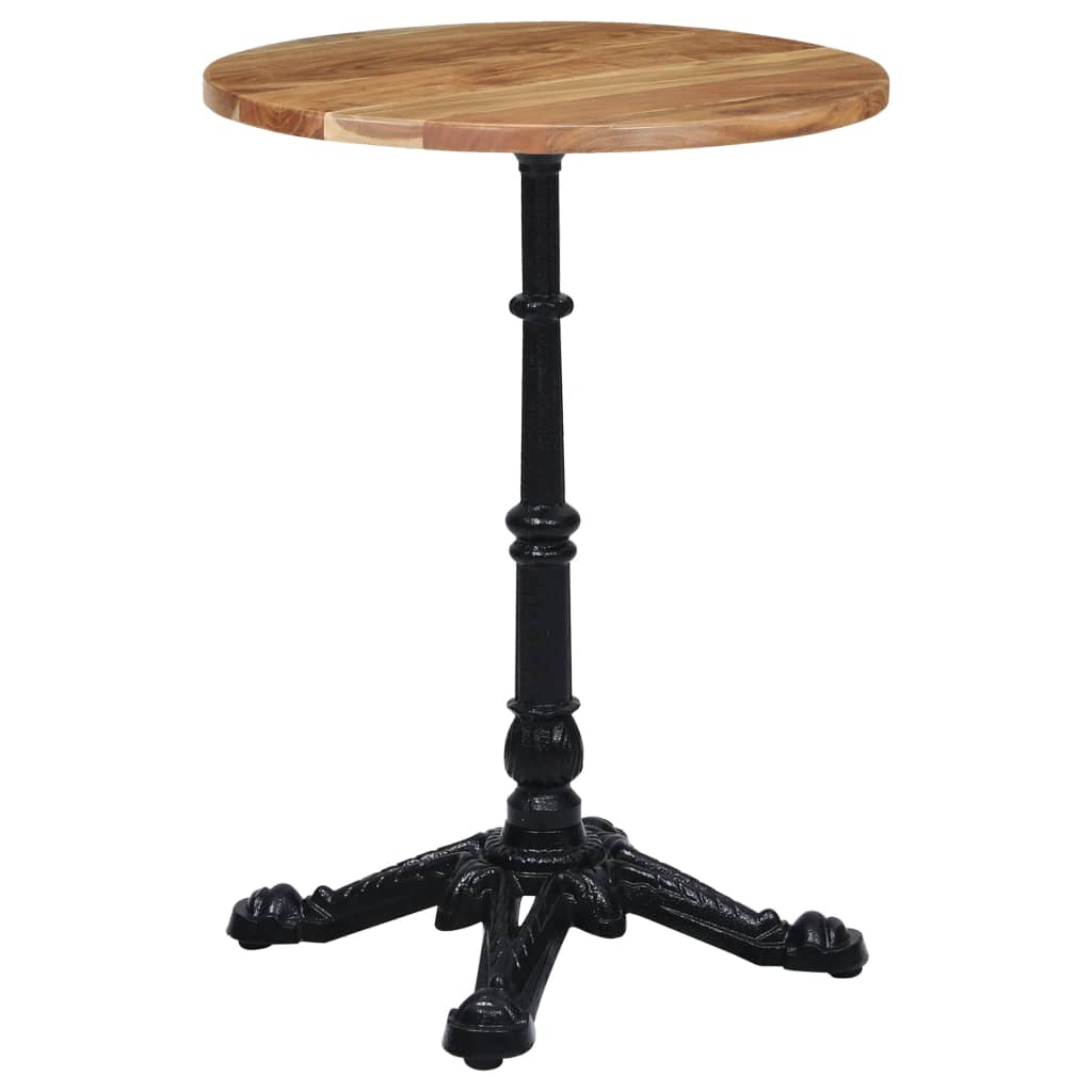 Bordben Til Bistrobord 52x52x72 Cm Støbejern Sort - Billede 2