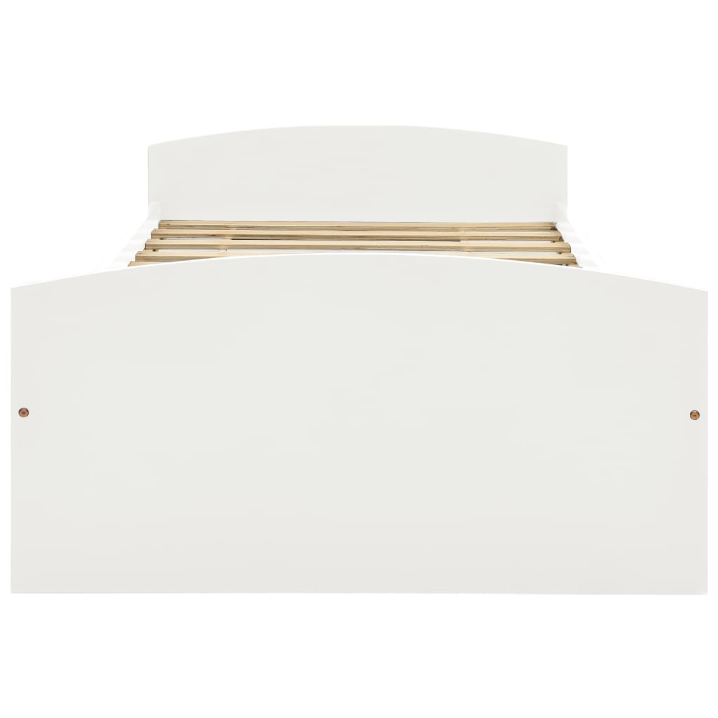 Sengeramme Med 2 Skuffer 90X200 Cm Massivt Fyrretræ