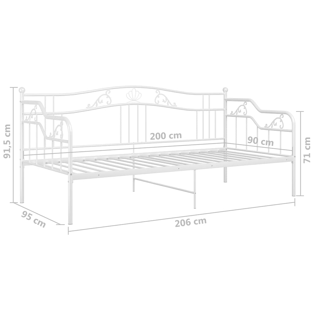 Sengestel Til Sovesofa 90x200 Cm Metal - Billede 10