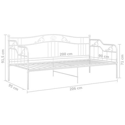 Sengestel Til Sovesofa 90x200 Cm Metal - Billede 10