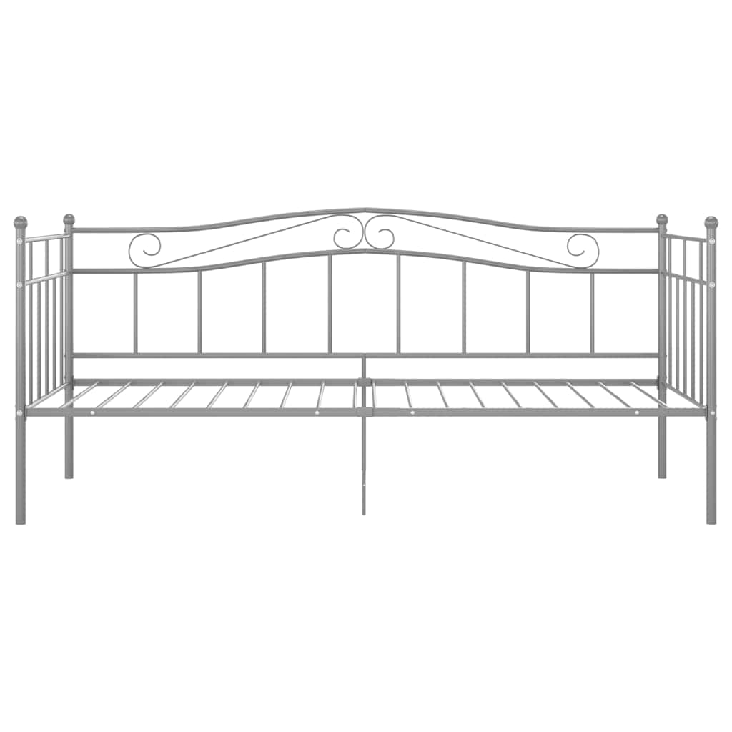 Sengestel Til Udtræksseng 90x200 Cm Metal Grå - Billede 4