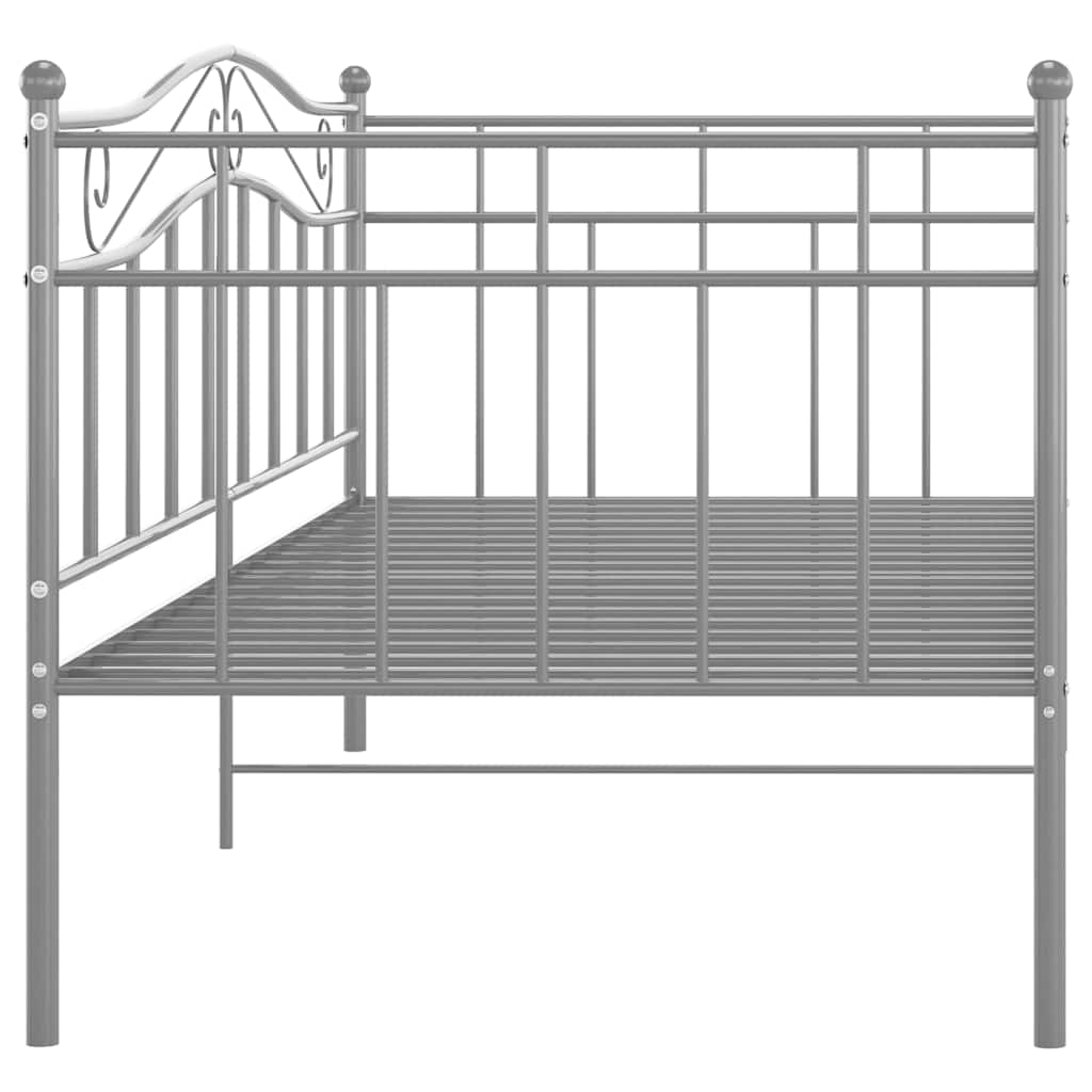Sengestel Til Udtræksseng 90x200 Cm Metal Grå - Billede 6