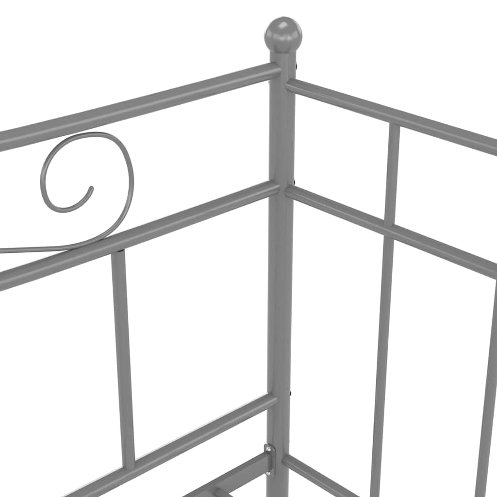 Sengestel Til Udtræksseng 90x200 Cm Metal Grå - Billede 7